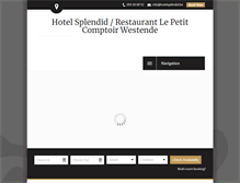 Tablet Screenshot of hotelsplendid.be